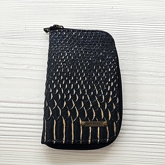 Leather zipper wallet - Picture 1 of 1